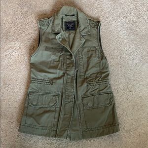 Abercrombie Olive Green Women’s vest- XS